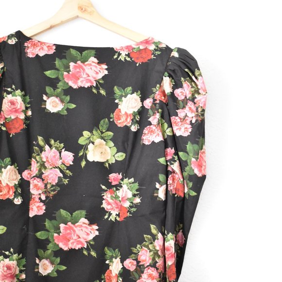 ASOS NA-KD Square Neck Puff Sleeve Mini Dress - Picture 14 of 15